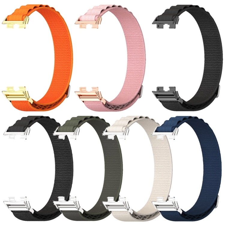 For Huawei Band 8 / 9 / 10 Mijobs Nylon Breathable Watch Band(Pink+Rose Gold) - free shipping - PMc TechLife - Order now!