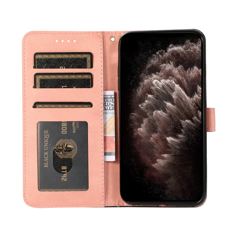 For iPhone 16 Dual-color Stitching Leather Phone Case(Black Rose Gold) - iPhone 16 Cases by PMC Jewellery | Online Shopping South Africa | PMC Jewellery | Buy Now Pay Later Mobicred