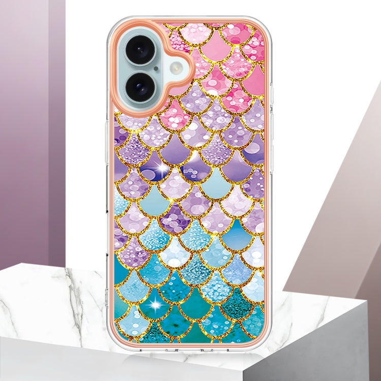 For iPhone 16 Electroplating Pattern IMD TPU Shockproof Case(Colorful Scales) - iPhone 16 Cases by PMC Jewellery | Online Shopping South Africa | PMC Jewellery | Buy Now Pay Later Mobicred