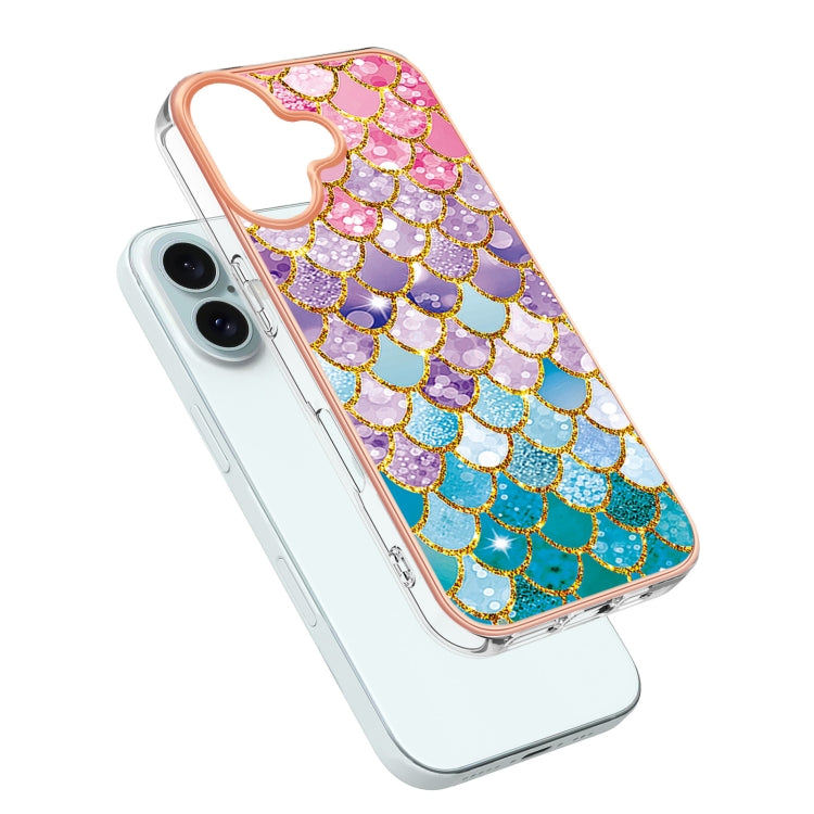 For iPhone 16 Electroplating Pattern IMD TPU Shockproof Case(Colorful Scales) - iPhone 16 Cases by PMC Jewellery | Online Shopping South Africa | PMC Jewellery | Buy Now Pay Later Mobicred