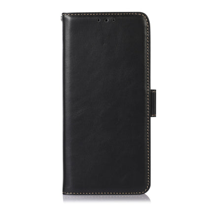 For Samsung Galaxy S24+ Crazy Horse Top Layer Cowhide Leather Phone Case(Black) - Galaxy S24+ 5G Cases by PMC Jewellery | Online Shopping South Africa | PMC Jewellery | Buy Now Pay Later Mobicred