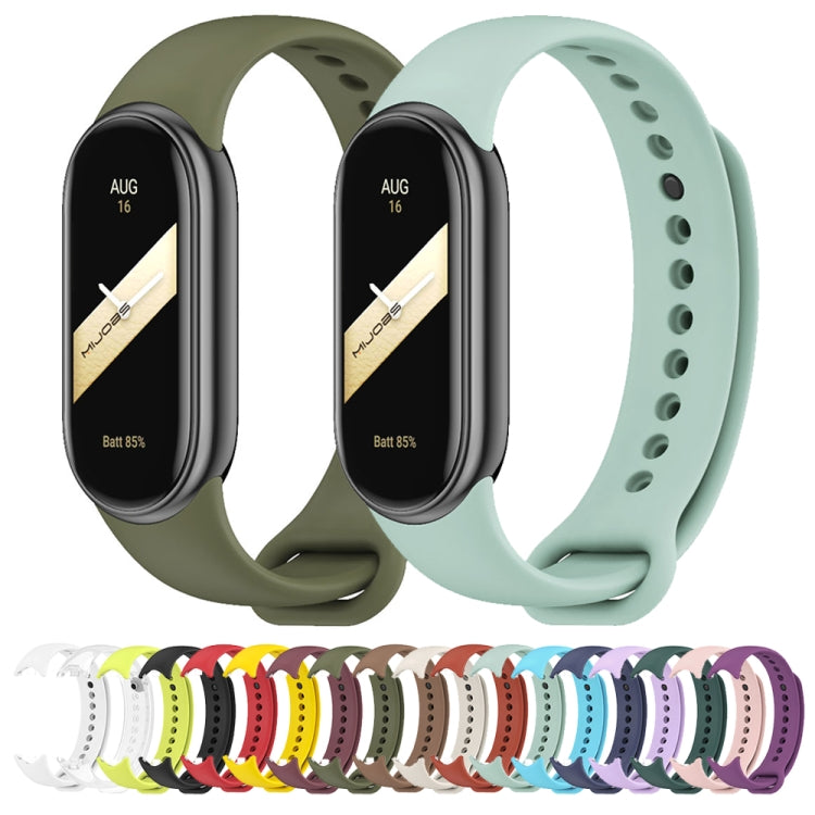 For Xiaomi Smart Band 10 / 9 / 8 Mijobs Solid Color Silicone Watch Band(Orange) - free shipping - PMC TechLife - Order now!