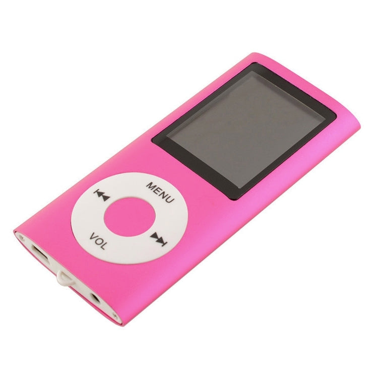 1.8 inch TFT Screen Metal MP4 Player With 8G TF Card+Earphone+Cable(Rose Red) - MP4 Player by PMC Jewellery | Online Shopping South Africa | PMC Jewellery | Buy Now Pay Later Mobicred