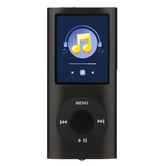 1.8 inch TFT Screen Metal MP4 Player With Earphone+Cable(Black) - MP4 Player by PMC Jewellery | Online Shopping South Africa | PMC Jewellery | Buy Now Pay Later Mobicred