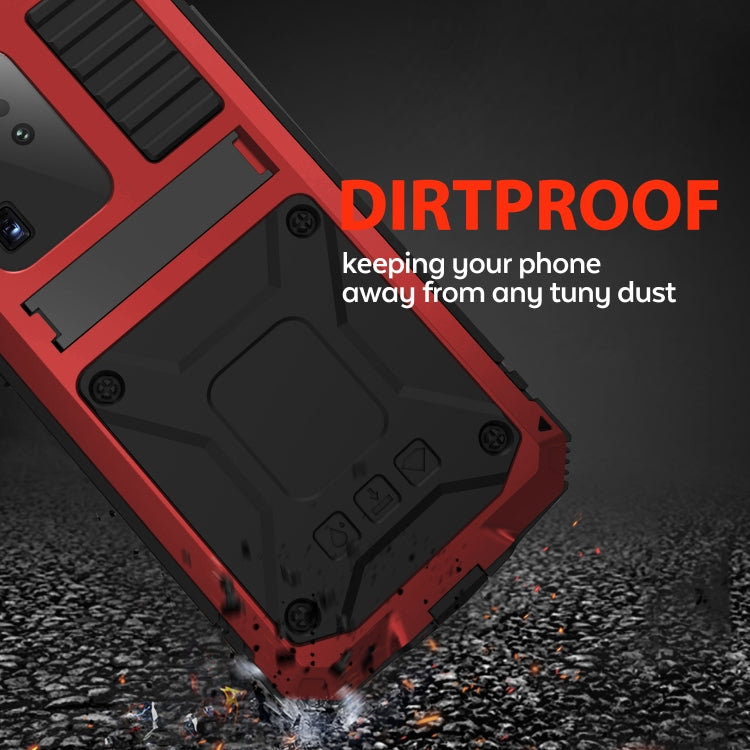 For Samsung Galaxy S20 Plus R-JUST Waterproof Shockproof Dustproof Metal + Silicone Protective Case(Red) - Galaxy Phone Cases by R-JUST | Online Shopping South Africa | PMC Jewellery