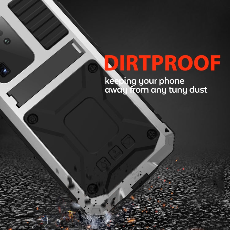 For Samsung Galaxy S20 Plus R-JUST Waterproof Shockproof Dustproof Metal + Silicone Protective Case(Silver) - Galaxy Phone Cases by R-JUST | Online Shopping South Africa | PMC Jewellery