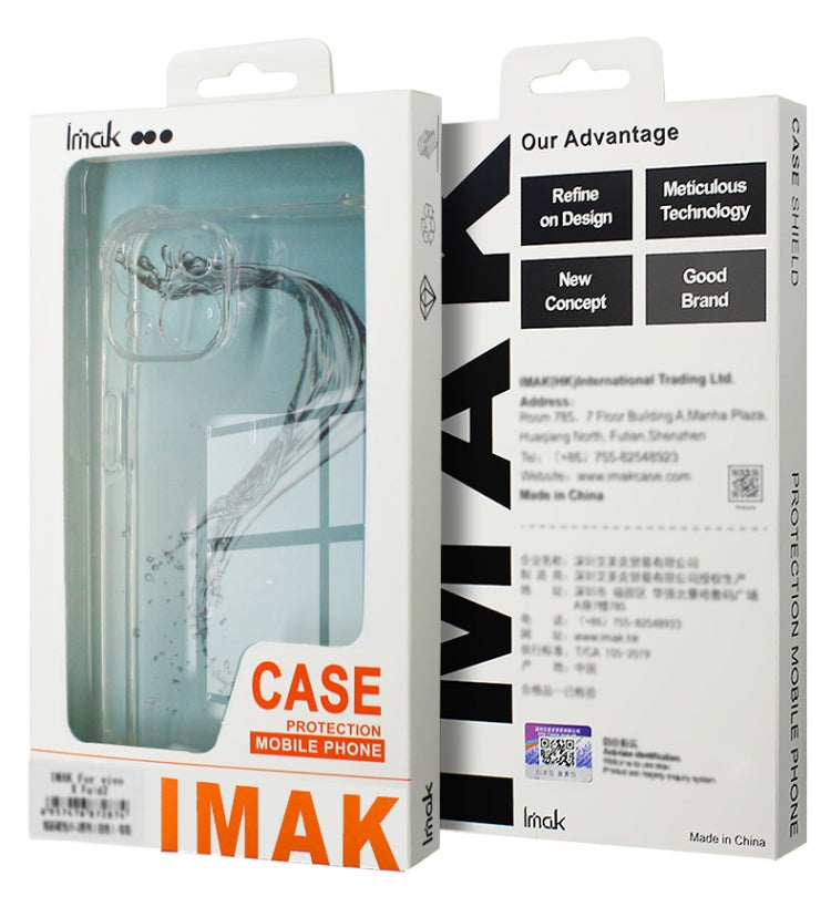 For Asus ROG Phone 8 / 8 Pro imak Shockproof Airbag TPU Phone Case(Transparent) - ASUS Cases by imak | Online Shopping South Africa | PMC TechLife | Buy Now Pay Later Mobicred