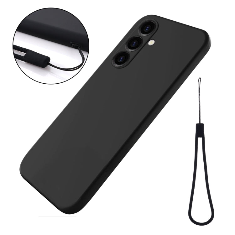 For Samsung Galaxy S23 FE 5G Pure Color Liquid Silicone Shockproof Phone Case(Black) - Galaxy S23 FE 5G Cases by PMC TechLife | Online Shopping South Africa | PMC TechLife