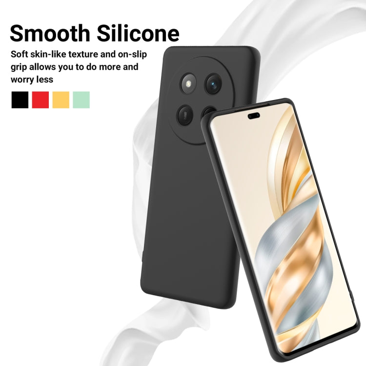 For Honor X60 Pro Solid Color Liquid Silicone Dropproof Full Coverage Phone Case(Black) - free shipping - PMC TechLife - Order now!