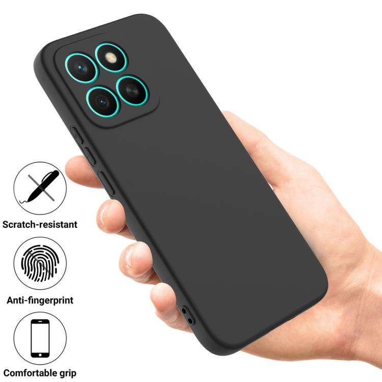 For Honor X8c 4G Solid Color Liquid Silicone Dropproof Full Coverage Phone Case(Black) - free shipping - PMC TechLife - Order now!