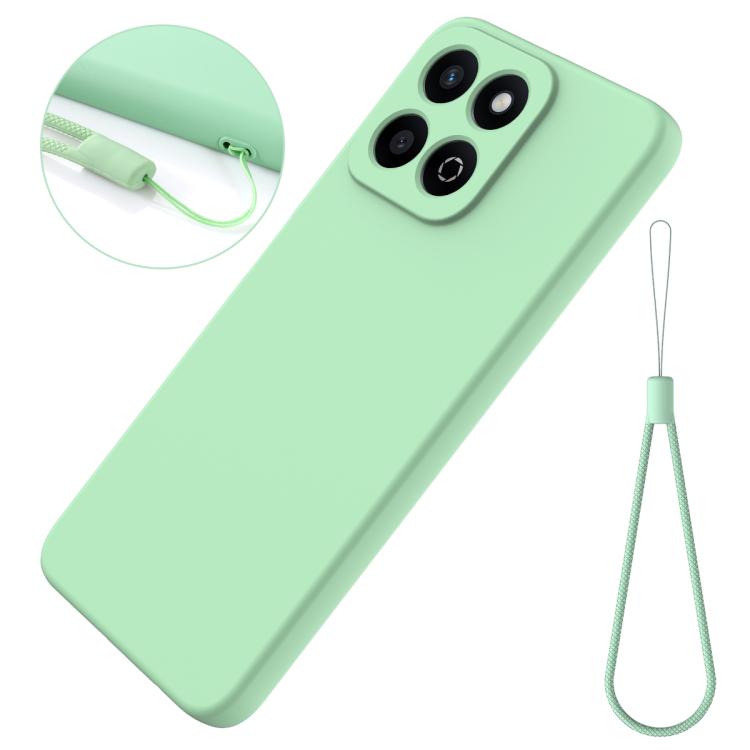 For Honor X6b 5G / Play 60 Plus Solid Color Liquid Silicone Dropproof Full Coverage Phone Case(Green) - free shipping - PMC TechLife - Order now!