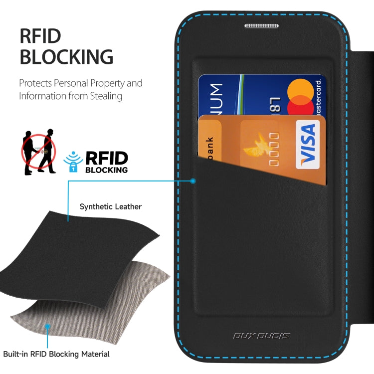 For iPhone 16 Pro DUX DUCIS Skin X Pro Series Magsafe PC + TPU Phone Leather Case(Black) - iPhone 16 Pro Cases by DUX DUCIS | Online Shopping South Africa | PMC TechLife | Buy Now Pay Later Mobicred