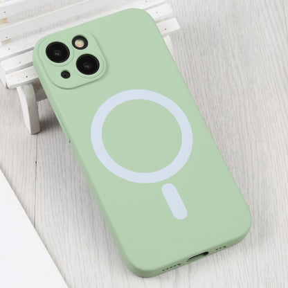 For iPhone 15 Plus Liquid Silicone Magsafe Phone Case(Green) - iPhone 15 Plus Cases by PMC Jewellery | Online Shopping South Africa | PMC Jewellery