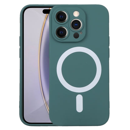 For iPhone 16 Pro Max Liquid Silicone Magsafe Phone Case(Dark Green) - iPhone 16 Pro Max Cases by PMC Jewellery | Online Shopping South Africa | PMC Jewellery | Buy Now Pay Later Mobicred