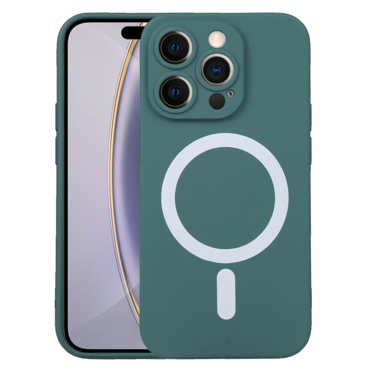 For iPhone 16 Pro Liquid Silicone Magsafe Phone Case(Dark Green) - iPhone 16 Pro Cases by PMC Jewellery | Online Shopping South Africa | PMC Jewellery | Buy Now Pay Later Mobicred