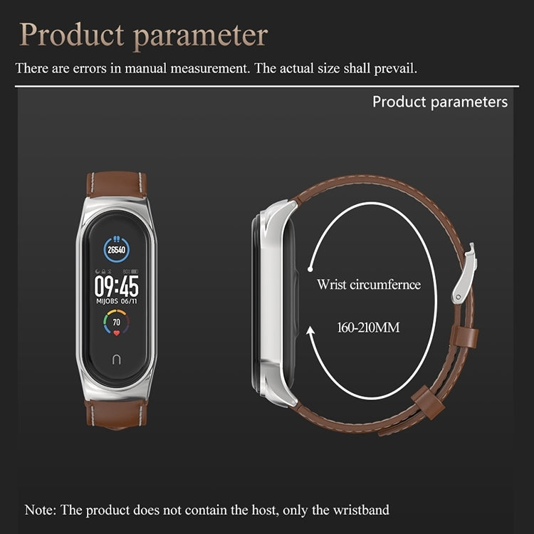 For Xiaomi Mi Band 8 Mijobs CS Case Microfiber PU Leather Watch Band(Red Silver) - free shipping - PMc TechLife - Order now!