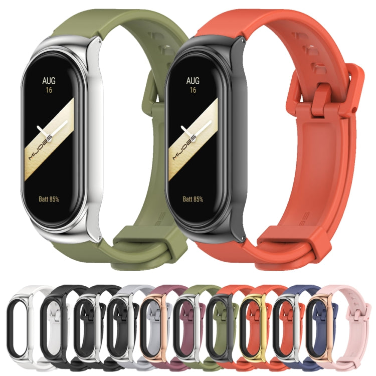 For Xiaomi Mi Band 8 Mijobs CS Case Silicone Watch Band(Pink Rose Gold) - free shipping - PMc TechLife - Order now!