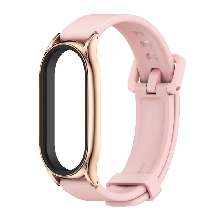 For Xiaomi Mi Band 8 Mijobs Plus Case Silicone Watch Band(Pink Rose Gold) - free shipping - PMc TechLife - Order now!