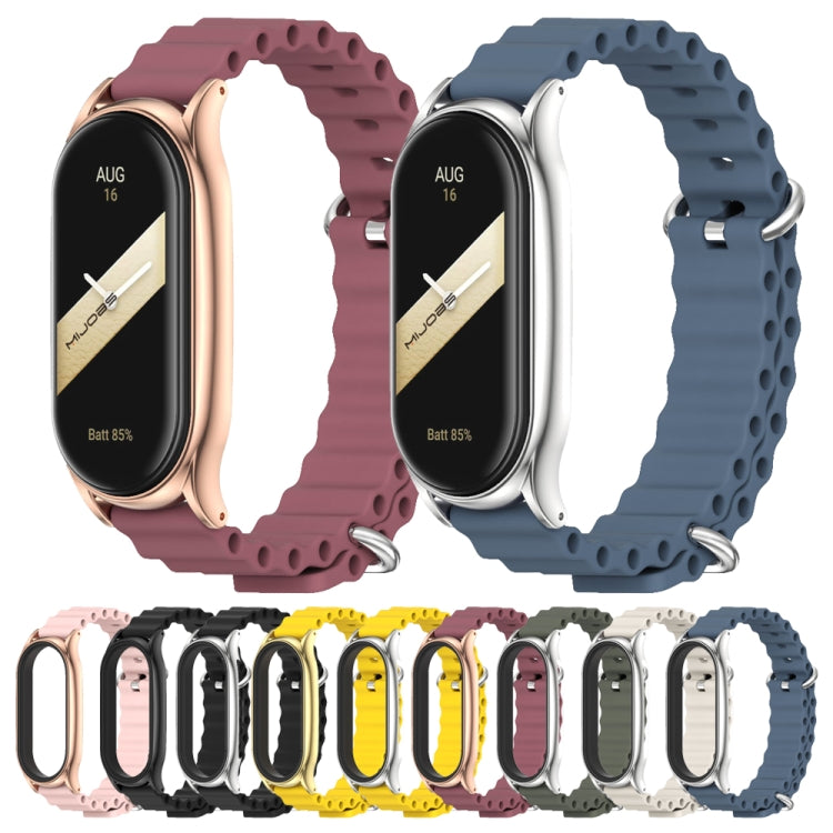 For Xiaomi Mi Band 8 Mijobs Plus Case Marine Silicone Breathable Watch Band(Black) - free shipping - PMc TechLife - Order now!