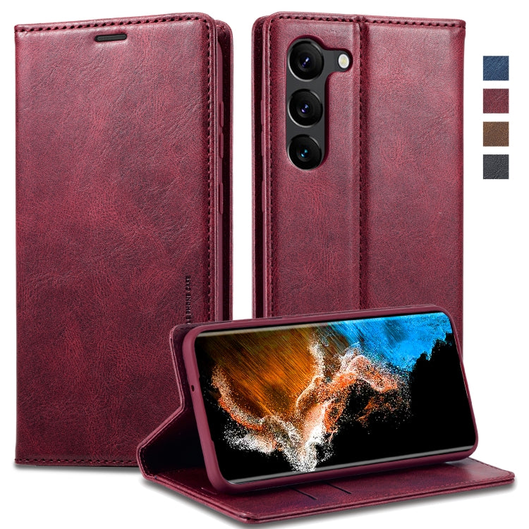 For Samsung Galaxy S24+ LC.IMEEKE RFID Anti-theft Leather Phone Case(Red) - free shipping - PMC Jewellery - Order now!