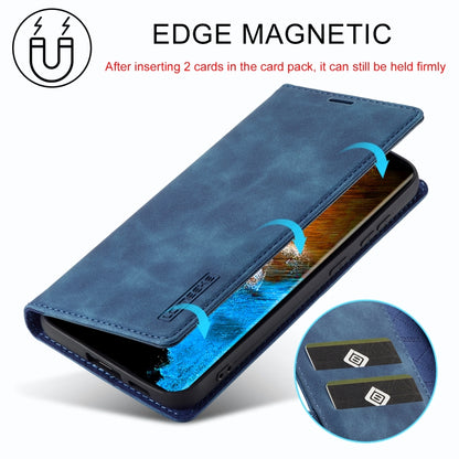 For Samsung Galaxy S24 5G LC.IMEEKE Strong Magnetism Microfiber Leather Phone Case(Blue) - Galaxy S24 5G Cases by LC.IMEEKE | Online Shopping South Africa | PMC Jewellery | Buy Now Pay Later Mobicred