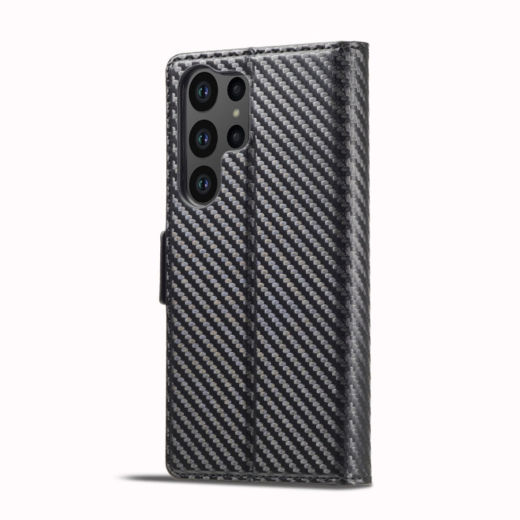 For Samsung Galaxy S24 Ultra 5G LC.IMEEKE Carbon Fiber Leather Phone Case(Vertical Black) - free shipping - PMC Jewellery - Order now!