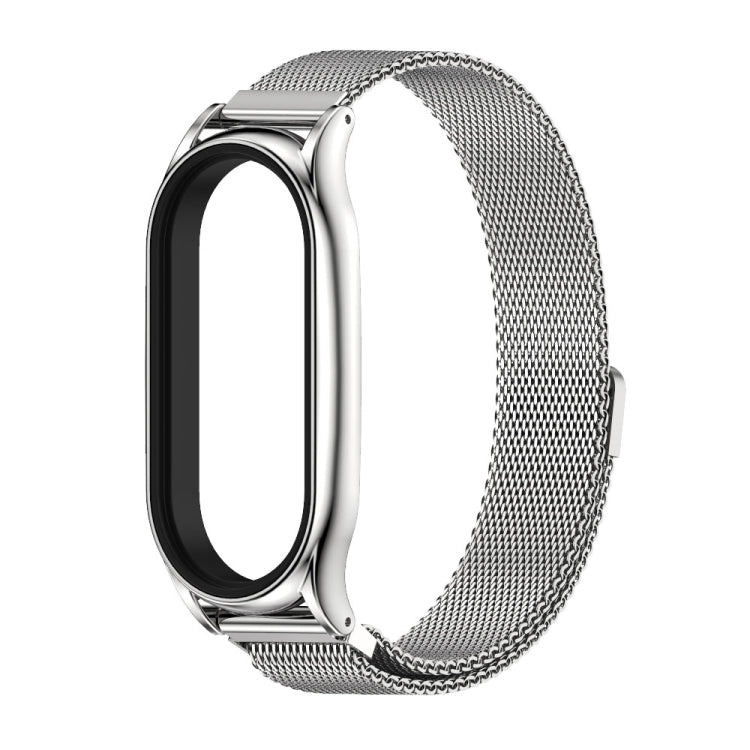 For Xiaomi Mi Band 8 Mijobs Plus Case Milan Magnetic Stainless Steel Watch Band(Silver) - free shipping - PMc TechLife - Order now!
