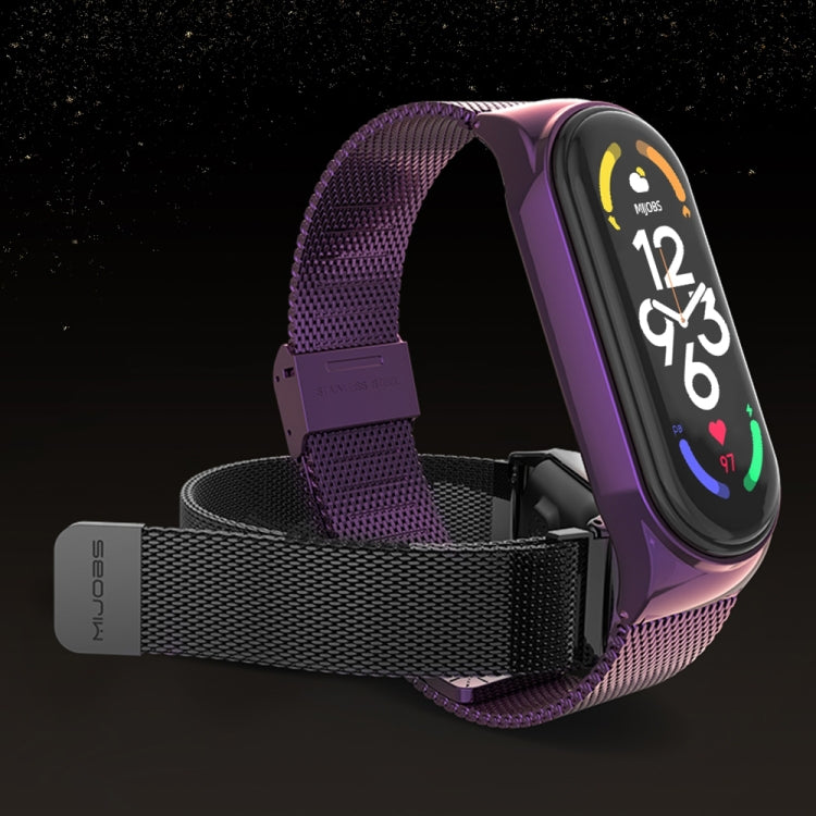 For Xiaomi Mi Band 8 Mijobs CS Case Milan Buckle Metal Watch Band(Silver) - free shipping - PMc TechLife - Order now!