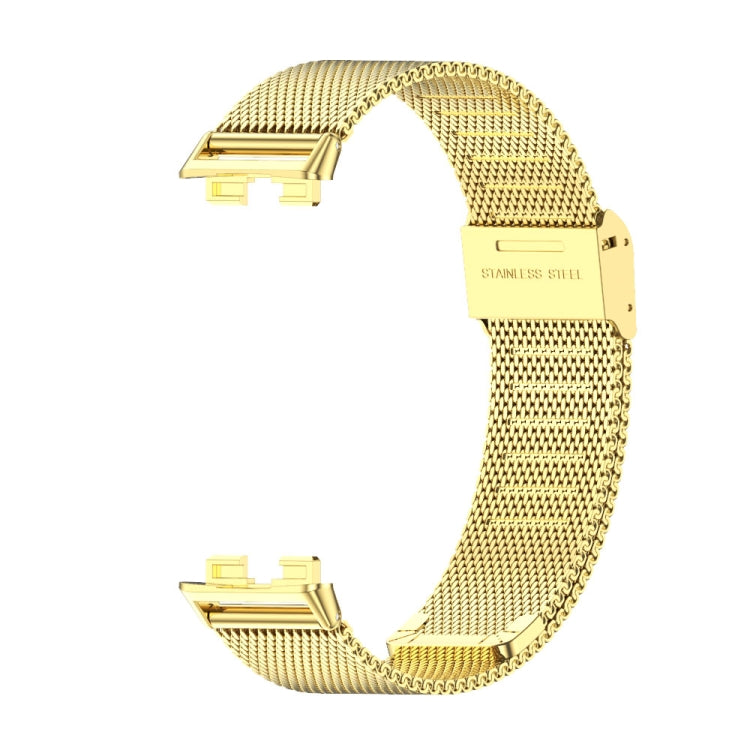 For Huawei Band 8 / 9 / 10 Mijobs Milan Buckle Stainless Steel Watch Band(Gold) - free shipping - PMC TechLife - Order now!