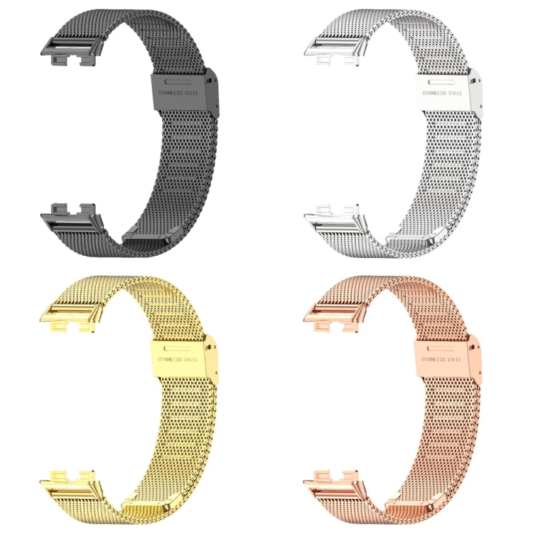 For Huawei Band 8 / 9 / 10 Mijobs Milan Buckle Stainless Steel Watch Band(Gold) - free shipping - PMC TechLife - Order now!