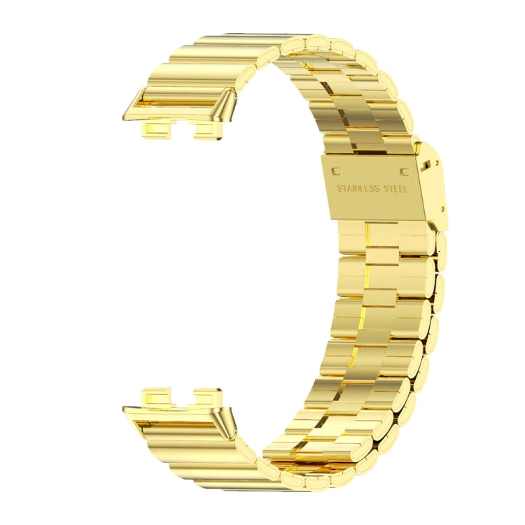 For Huawei Band 8 / 9 / 10 Mijobs Bamboo Buckle Stainless Steel Watch Band(Gold) - free shipping - PMC TechLife - Order now!