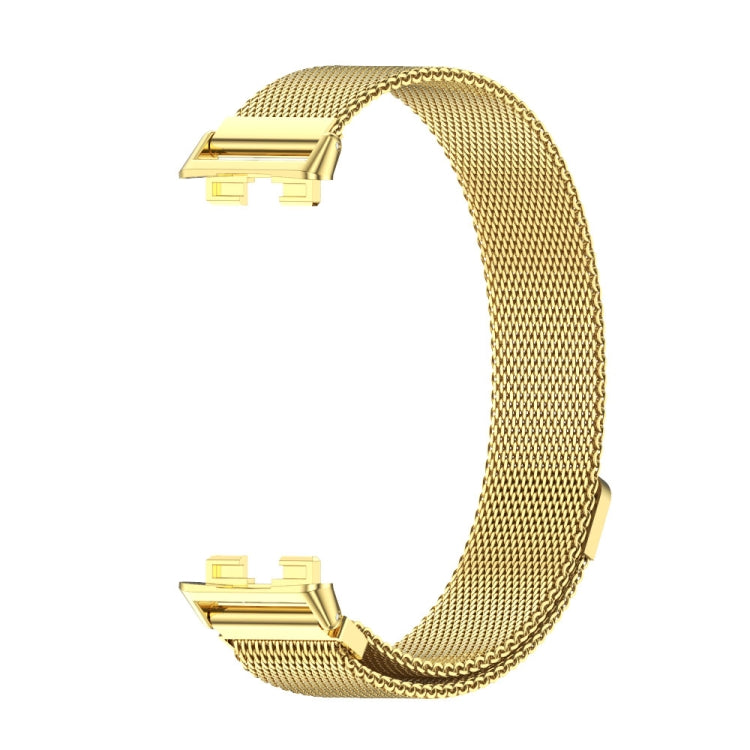 For Huawei Band 8 / 9 / 10 Mijobs Milan Magnetic Stainless Steel Watch Band(Gold) - free shipping - PMC TechLife - Order now!