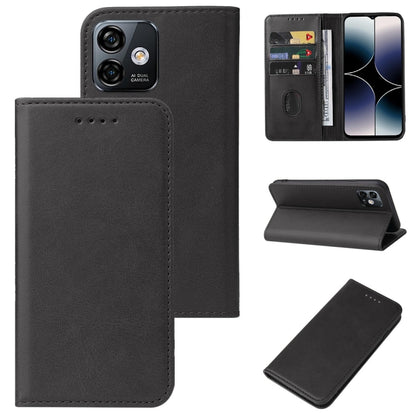 For Ulefone Note 16 Pro Magnetic Closure Leather Phone Case(Black) - Ulefone Cases by PMC Jewellery | Online Shopping South Africa | PMC Jewellery | Buy Now Pay Later Mobicred