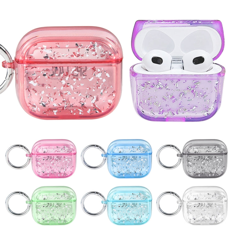 For AirPods Pro 2 Silver Foil Epoxy Bluetooth Earphone Protective Case(Red) - For AirPods Pro 2 by PMC Jewellery | Online Shopping South Africa | PMC Jewellery | Buy Now Pay Later Mobicred