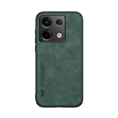 For Xiaomi Redmi Note 13 Pro 5G Skin Feel Magnetic Leather Back Phone Case(Green) - Note 13 Pro Cases by PMC Jewellery | Online Shopping South Africa | PMC Jewellery | Buy Now Pay Later Mobicred