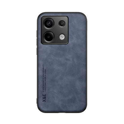 For Xiaomi Redmi Note 13 Pro 5G Skin Feel Magnetic Leather Back Phone Case(Blue) - Note 13 Pro Cases by PMC Jewellery | Online Shopping South Africa | PMC Jewellery | Buy Now Pay Later Mobicred