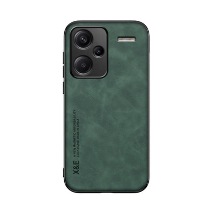 For Xiaomi Redmi Note 13 Pro+ 5G Skin Feel Magnetic Leather Back Phone Case(Green) - Note 13 Pro+ Cases by PMC Jewellery | Online Shopping South Africa | PMC Jewellery | Buy Now Pay Later Mobicred