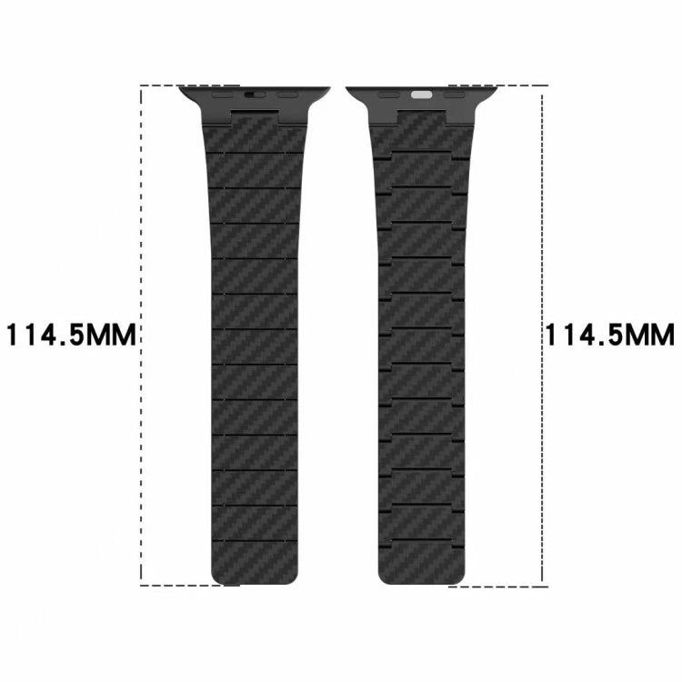 For Apple Watch SE 2023 44mm Carbon Fiber Magnetic Loop Watch Band(Midnight Blue) - free shipping - PMC TechLife - Order now!