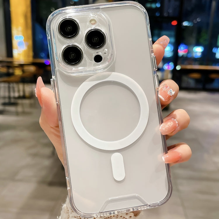 For iPhone 16 Pro Space MagSafe Acrylic Hybrid TPU Phone Case(Transparent) - iPhone 16 Pro Cases by PMC TechLife | Online Shopping South Africa | PMC TechLife | Buy Now Pay Later Mobicred