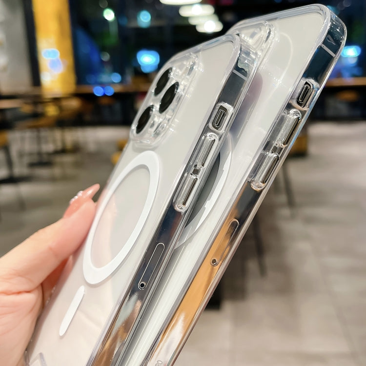 For iPhone 16 Pro Space MagSafe Acrylic Hybrid TPU Phone Case(Transparent) - iPhone 16 Pro Cases by PMC TechLife | Online Shopping South Africa | PMC TechLife | Buy Now Pay Later Mobicred