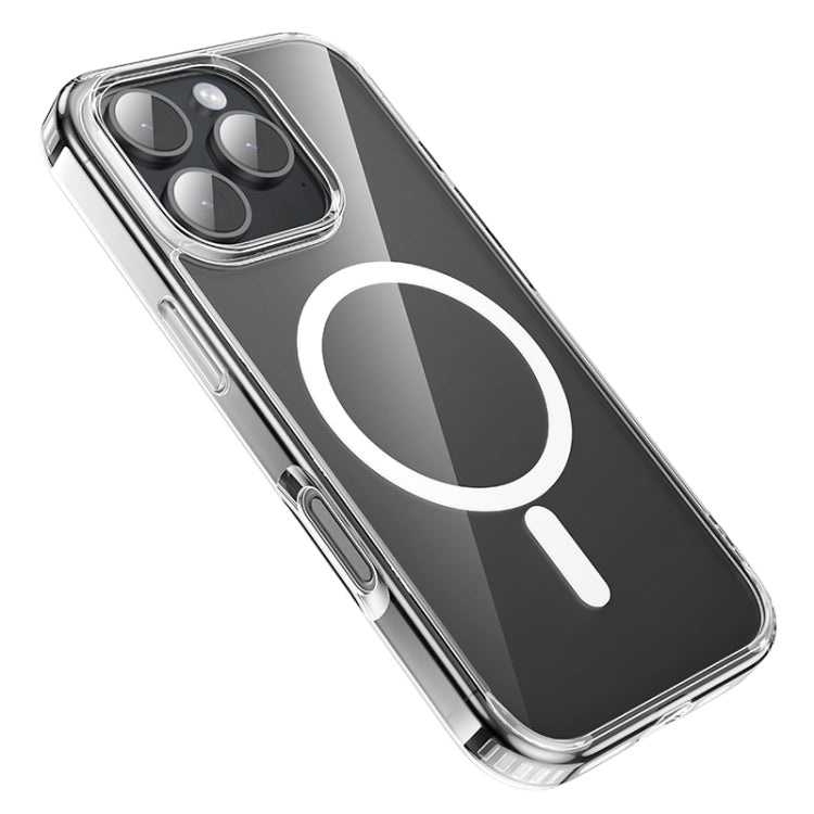 For iPhone 16 Pro Max hoco MagSafe Magnetic Series Airbag Shockproof Phone Case(Transparent) - iPhone 16 Pro Max Cases by hoco | Online Shopping South Africa | PMC Jewellery | Buy Now Pay Later Mobicred