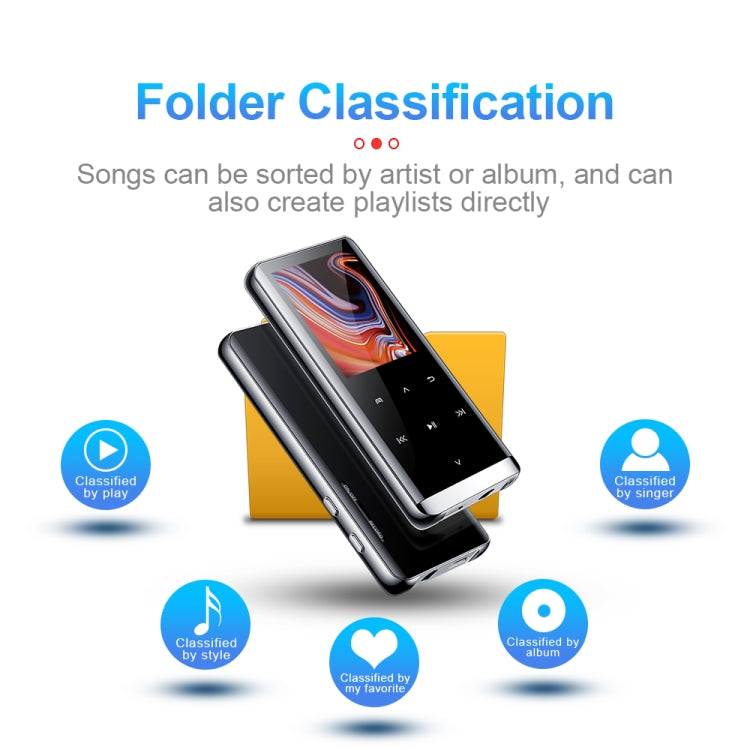 JNN M13 1.8 Inch LCD Screen Touch HiFi MP3 Player, Memory:64GB(With Bluetooth) - free shipping - PMC TechLife - Order now!