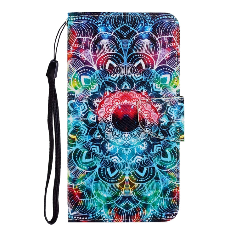 For iPhone 16 Pro 3D Colored Drawing Flip Leather Phone Case(Mandala) - iPhone 16 Pro Cases by PMC Jewellery | Online Shopping South Africa | PMC Jewellery | Buy Now Pay Later Mobicred