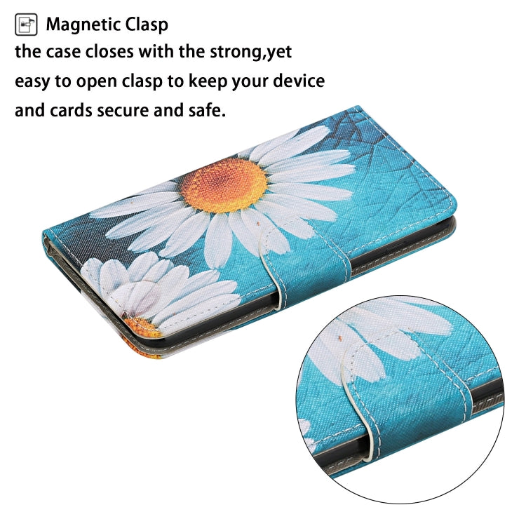 For iPhone 16 3D Colored Drawing Flip Leather Phone Case(Chrysanthemum) - iPhone 16 Cases by PMC Jewellery | Online Shopping South Africa | PMC Jewellery | Buy Now Pay Later Mobicred