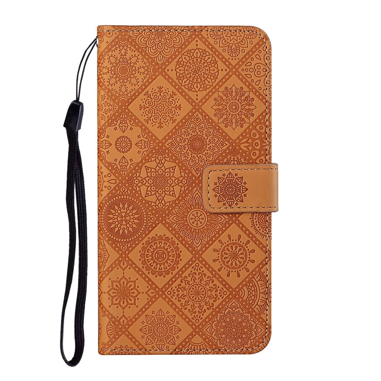 For iPhone 16 Pro Max Ethnic Style Embossed Pattern Leather Phone Case(Brown) - iPhone 16 Pro Max Cases by PMC Jewellery | Online Shopping South Africa | PMC Jewellery | Buy Now Pay Later Mobicred