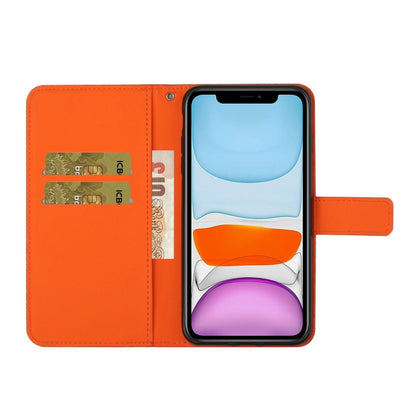 For iPhone 16 Pro Ethnic Style Embossed Pattern Leather Phone Case(Orange) - iPhone 16 Pro Cases by PMC Jewellery | Online Shopping South Africa | PMC Jewellery | Buy Now Pay Later Mobicred