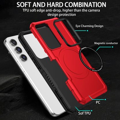 For Samsung Galaxy S23 FE MagSafe Shockproof Armor Phone Case(Red) - Galaxy S23 5G Cases by PMC Jewellery | Online Shopping South Africa | PMC Jewellery