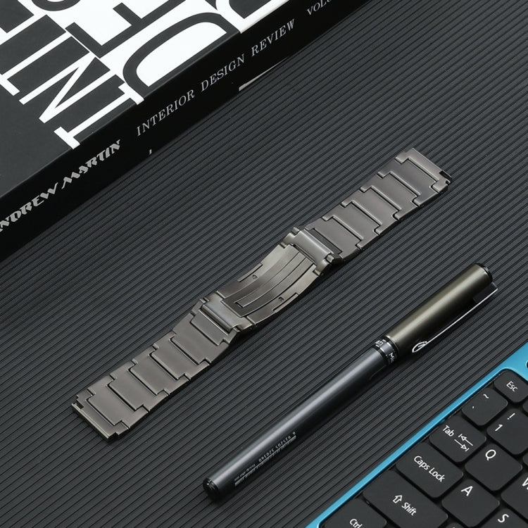 For Huawei Watch 4 Pro/GT3/GT2 Porsche Ver 22mm Three Strains HW Buckle Titanium Steel Watch Band(Grey) - free shipping - PMC TechLife - Order now!