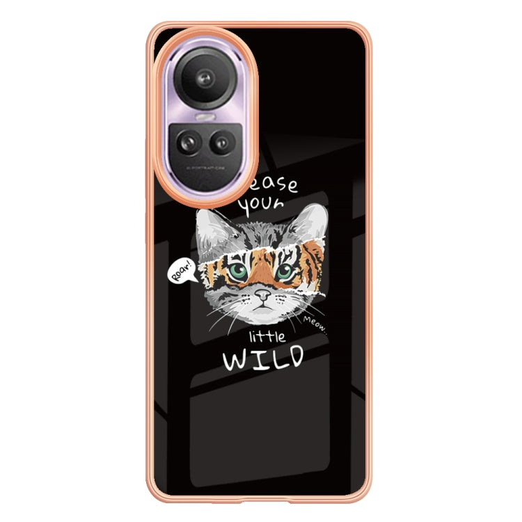 For OPPO Reno10 Pro 5G Global Electroplating Marble Dual-side IMD Phone Case(Natural Growth) - OPPO Cases by PMC TechLife | Online Shopping South Africa | PMC TechLife | Buy Now Pay Later Mobicred