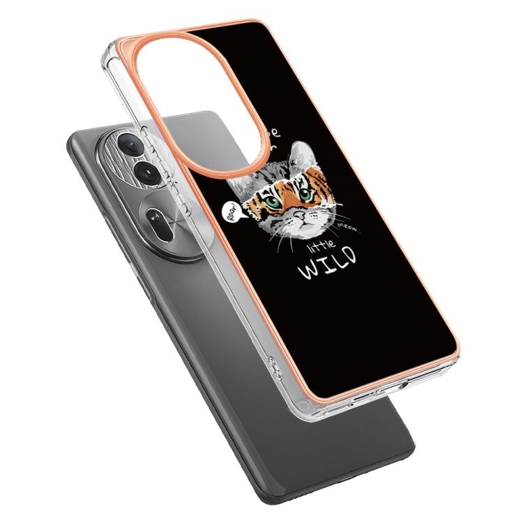For OPPO Reno11 Pro 5G Global Electroplating Marble Dual-side IMD Phone Case(Natural Growth) - Reno11 Pro Cases by PMC TechLife | Online Shopping South Africa | PMC TechLife | Buy Now Pay Later Mobicred